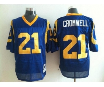 St. Louis Rams #21 Nolan Cromwell Light Blue Throwback Jersey