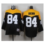 Men's Pittsburgh Steelers #84 Antonio Brown Black 1967 Home Throwback NFL Jersey