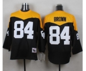 Men's Pittsburgh Steelers #84 Antonio Brown Black 1967 Home Throwback NFL Jersey