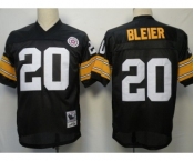 Pittsburgh Steelers #20 Rocky Bleier Black Throwback Jersey