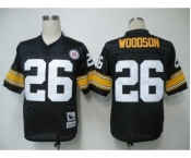 Pittsburgh Steelers #26 Rod Woodson Black Throwback Jersey