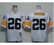 Pittsburgh Steelers #26 Rod Woodson White Throwback Jersey