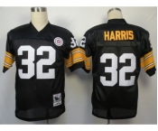 Pittsburgh Steelers #32 Franco Harris Black Throwback Jersey