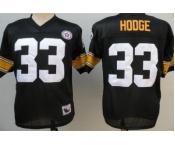 Pittsburgh Steelers #33 Merril Hodge Black Throwback Jersey