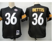 Pittsburgh Steelers #36 Jerome Bettis Black Throwback Jersey