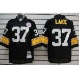 Pittsburgh Steelers #37 Carnell Lake Black Throwback Jersey