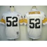 Pittsburgh Steelers #52 Mike Webster White Throwback Jersey