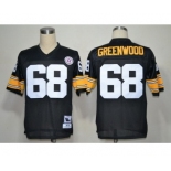 Pittsburgh Steelers #68 L.C. Greenwood Black Throwback Jersey