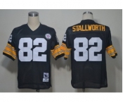 Pittsburgh Steelers #82 John Stallworth Black Throwback Jersey