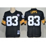 Pittsburgh Steelers #83 Louis Lipps Black Throwback Jersey