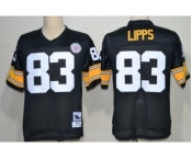 Pittsburgh Steelers #83 Louis Lipps Black Throwback Jersey