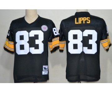 Pittsburgh Steelers #83 Louis Lipps Black Throwback Jersey