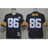 Pittsburgh Steelers #86 Hines Ward Black Throwback Jersey