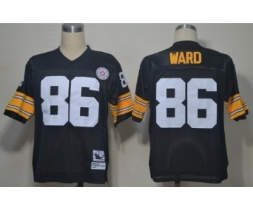 Pittsburgh Steelers #86 Hines Ward Black Throwback Jersey