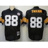 Pittsburgh Steelers #88 Lynn Swann Black Throwback Jersey