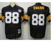 Pittsburgh Steelers #88 Lynn Swann Black Throwback Jersey