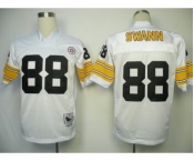 Pittsburgh Steelers #88 Lynn Swann White Throwback Jersey