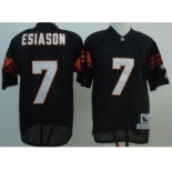 Cincinnati Bengals #7 Boomer Esiason Black Throwback Jersey