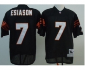 Cincinnati Bengals #7 Boomer Esiason Black Throwback Jersey