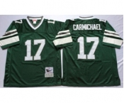 Eagles #17 Harold Carmichael Green Throwback Jersey