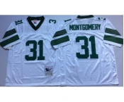 Eagles #31 Wilbert Montgomery White Throwback Jersey