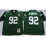 Eagles #92 Reggie White Green Throwback Jersey