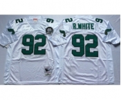 Eagles #92 Reggie White White Throwback Jersey