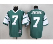 Men's Philadelphia Eagles #7 Ron Jaworski Light Green Throwback Jersey