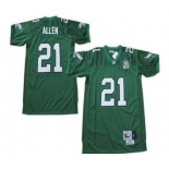 Philadelphia Eagles #21 Eric Allen Light Green Throwback 99TH Jersey