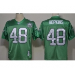 Philadelphia Eagles #48 Wes Hopkins Light Green Throwback 99TH Jersey