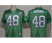 Philadelphia Eagles #48 Wes Hopkins Light Green Throwback 99TH Jersey