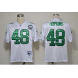 Philadelphia Eagles #48 Wes Hopkins White Throwback 99TH Jersey