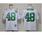 Philadelphia Eagles #48 Wes Hopkins White Throwback 99TH Jersey