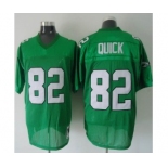 Philadelphia Eagles #82 Mike Quick Light Green Throwback Jersey