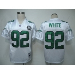 Philadelphia Eagles #92 Reggie White White Throwback 99TH Jersey