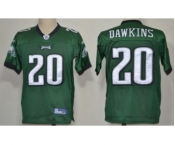 Reebok Philadelphia Eagles #20 Brian Dawkins Dark Green Jersey