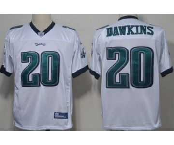 Reebok Philadelphia Eagles #20 Brian Dawkins White Jersey