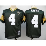 Green Bay Packers #4 Brett Favre Green 75TH Throwback Jersey