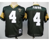 Green Bay Packers #4 Brett Favre Green 75TH Throwback Jersey