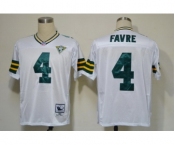 Green Bay Packers #4 Brett Favre White 75TH Throwback Jersey