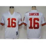 Kansas City Chiefs #16 Len Dawson White Throwback Jersey