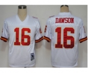 Kansas City Chiefs #16 Len Dawson White Throwback Jersey