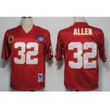 Kansas City Chiefs #32 Marcus Allen Red 75TH Throwback Jersey