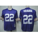 Minnesota Vikings #22 Paul Krause Purple Throwback Jersey