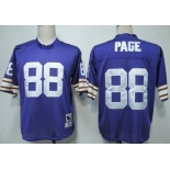 Minnesota Vikings #88 Alan Page Purple Throwback Jersey