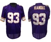 Minnesota Vikings #93 John Randle Purple Throwback Jersey