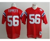 New England Patriots #56 Andre Tippett Red Throwback Jersey