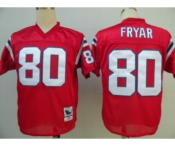 New England Patriots #80 Irving Fryar Red Throwback Jersey