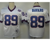 New York Giants #89 Mark Bavaro White Throwback Jersey