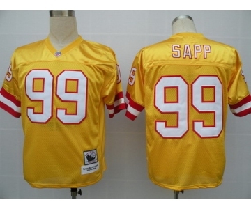 Tampa Bay Buccaneers #99 Warren Sapp Orange Throwback Jersey